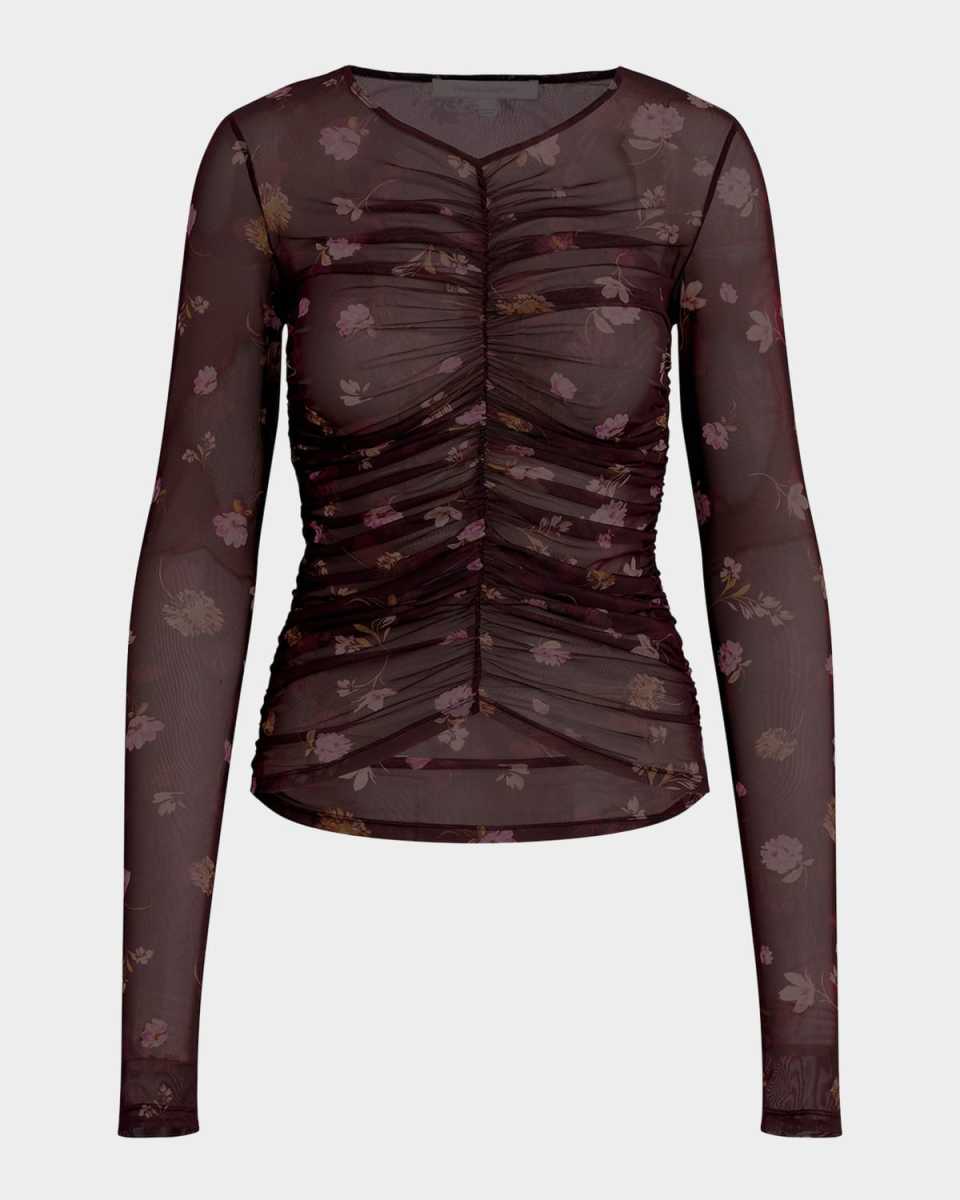 Whimsical Monet Mesh Party Top